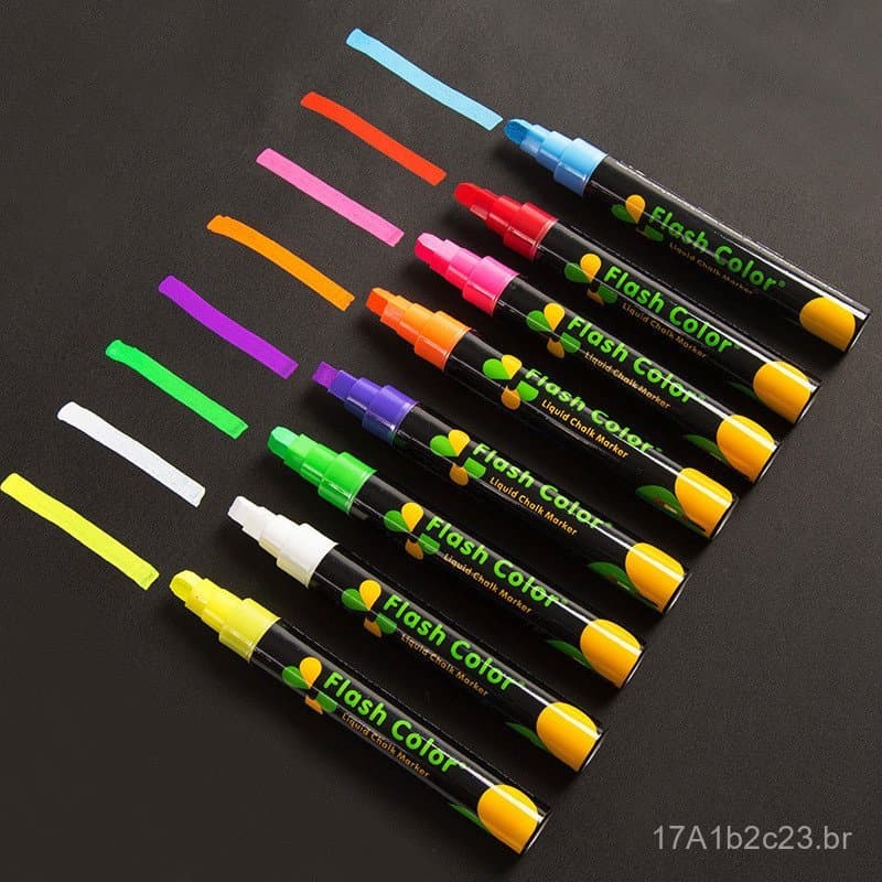 Caneta fluorescente especial para quadro LED, caneta fluorescente para quadro eletrônico, caneta aquarela luminosa color