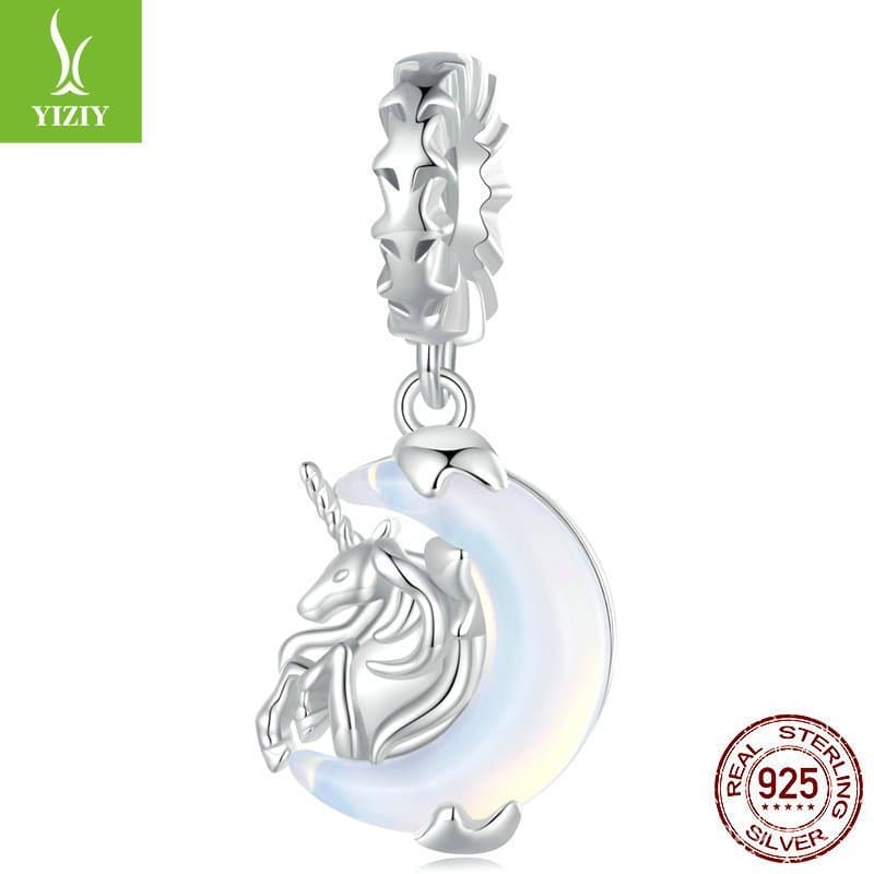 Yinziyun Original Moon Unicorn Acessórios DIY para Pingentes Moda de Nicho Europeia e Americana Contas de Pulseira em Pr