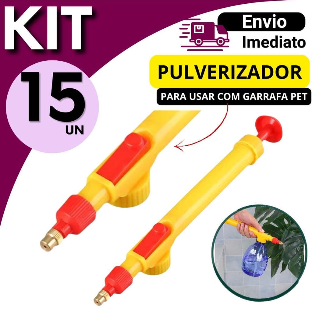 Pulverizador Manual Borrifador Spray agua  15, 10, 8 ou 4  Unidades Multiuso Jardim Limpeza