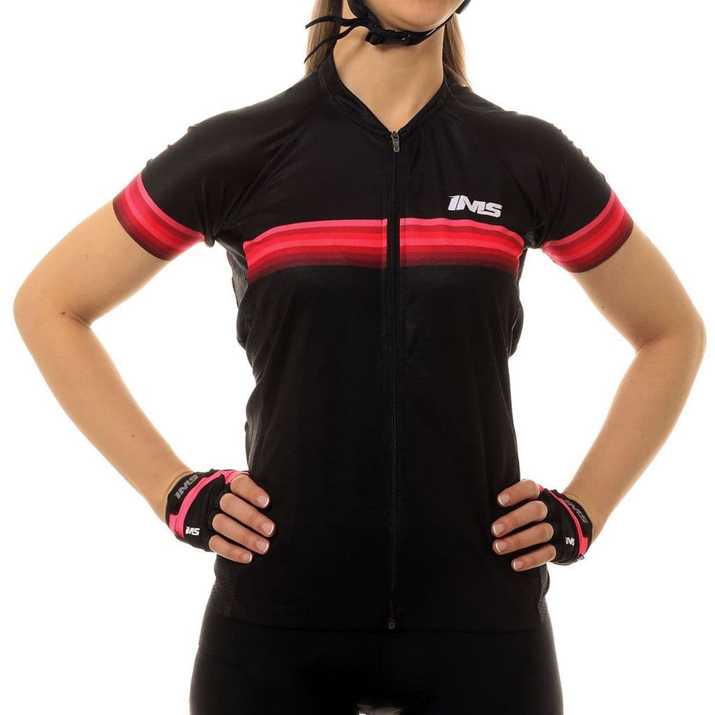 Camisa de Ciclismo IMS Racing Napoli Feminino Preto