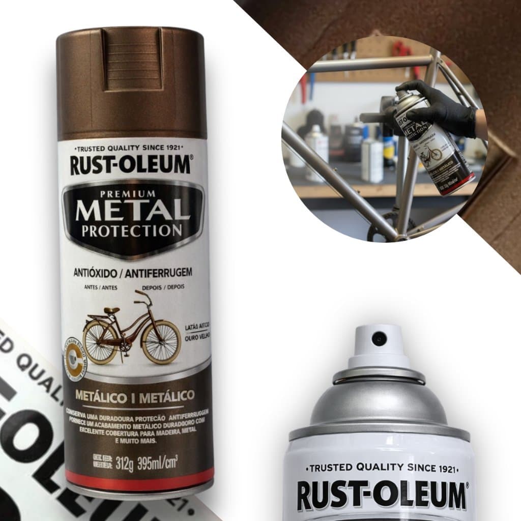 Spray Antiferrugem Bronze Antigo Metálico Metal Protection Rust Oleum