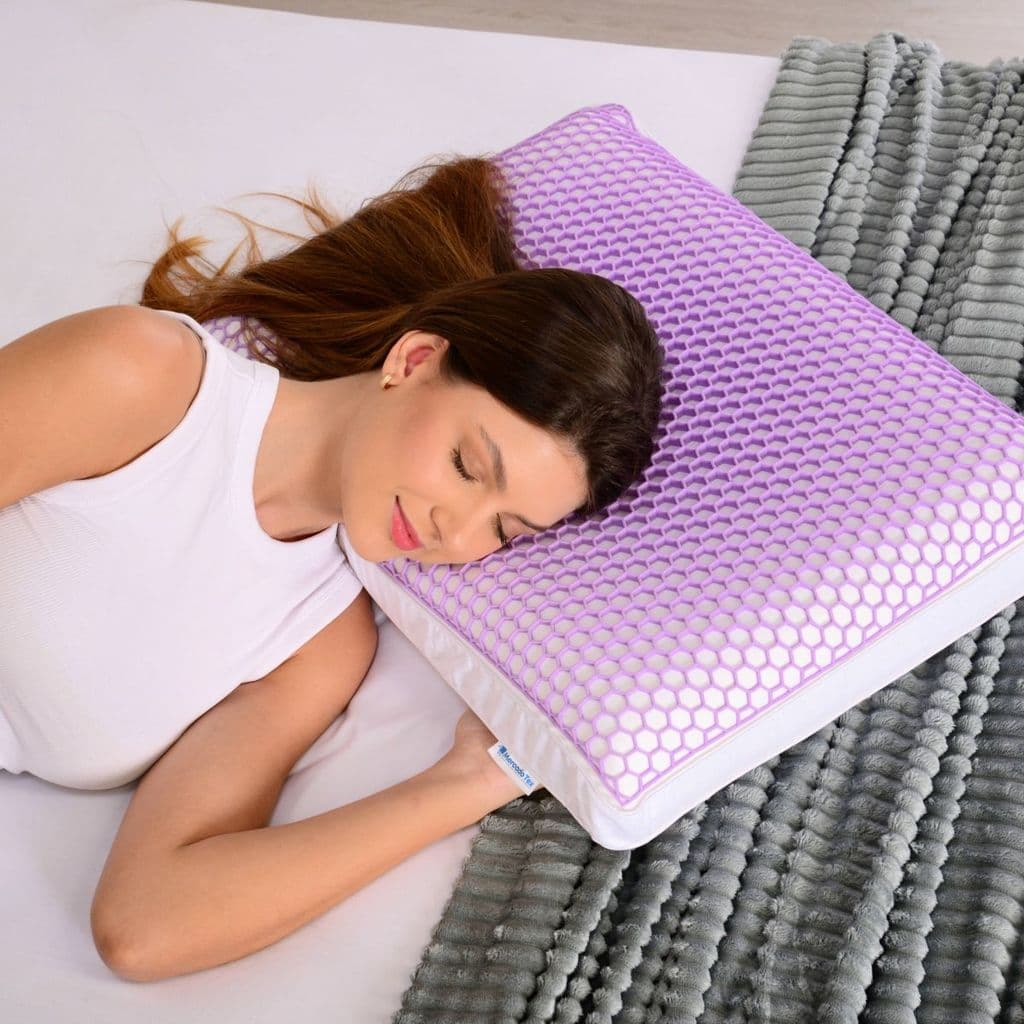 Travesseiro Toque Gel Ice Frio Antialérgico Macio Ortopédico SkinIce Espuma Hipersoft Fronha Removível Zip 50x70cm