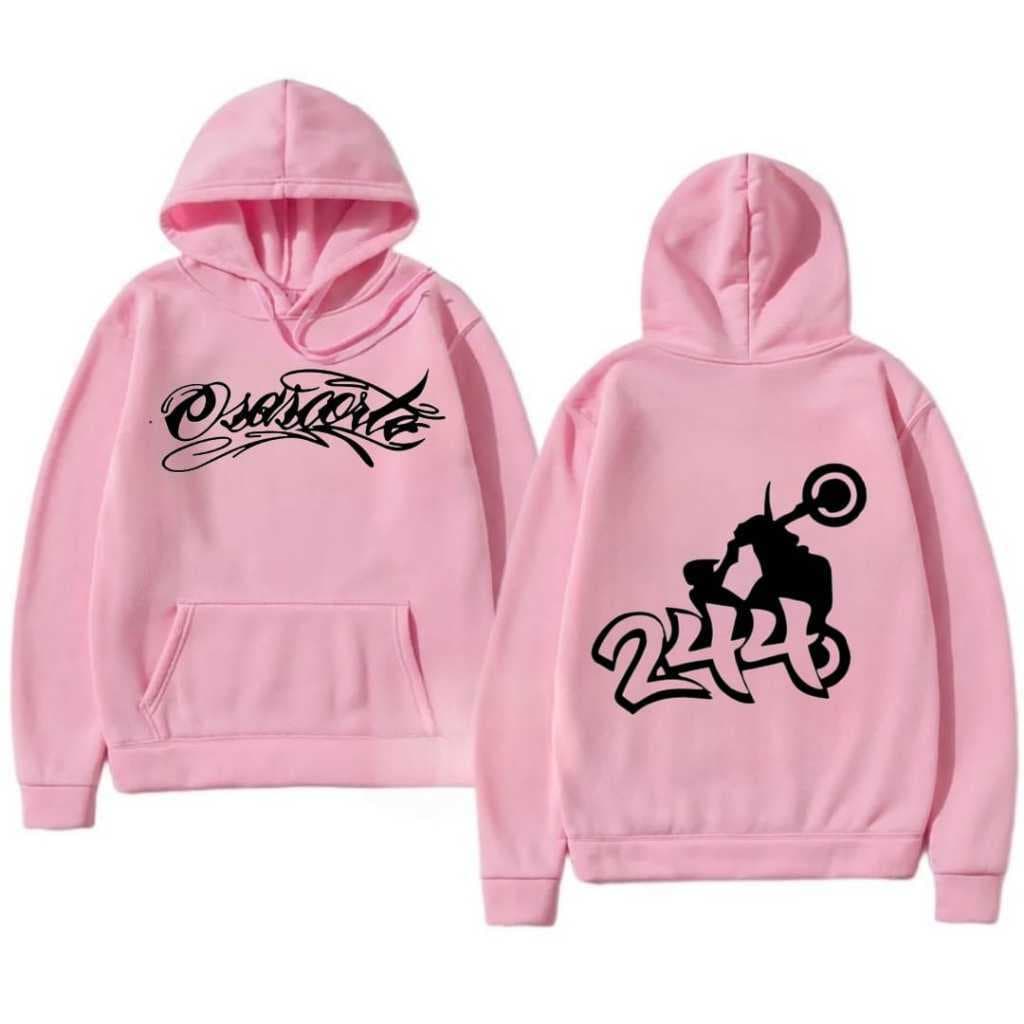 Moletom Canguru Osascorte 244 Grau Blusa De Frio Com Capuz 100% Algodão Envio Imediato