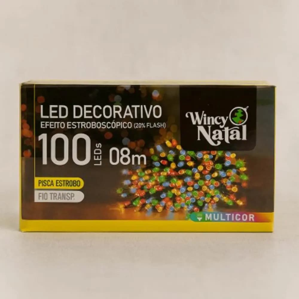 Kit 2 Pisca Pisca Árvore Natal Branco Azul Multicolor
