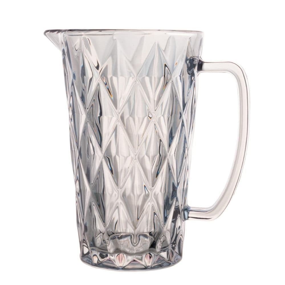 Jarra de Vidro para Água Suco Diamante Clear Transparente 1L Class
