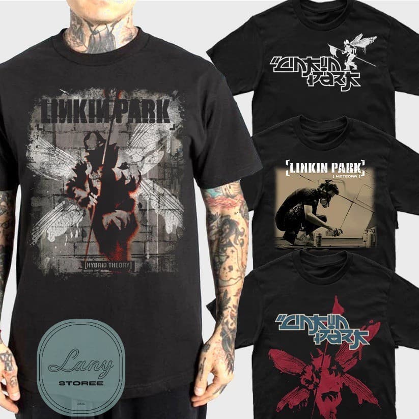 Camiseta Básica Rock Banda Linkin Park Camisa 100% Algodão Streetwear Temos Plus Size