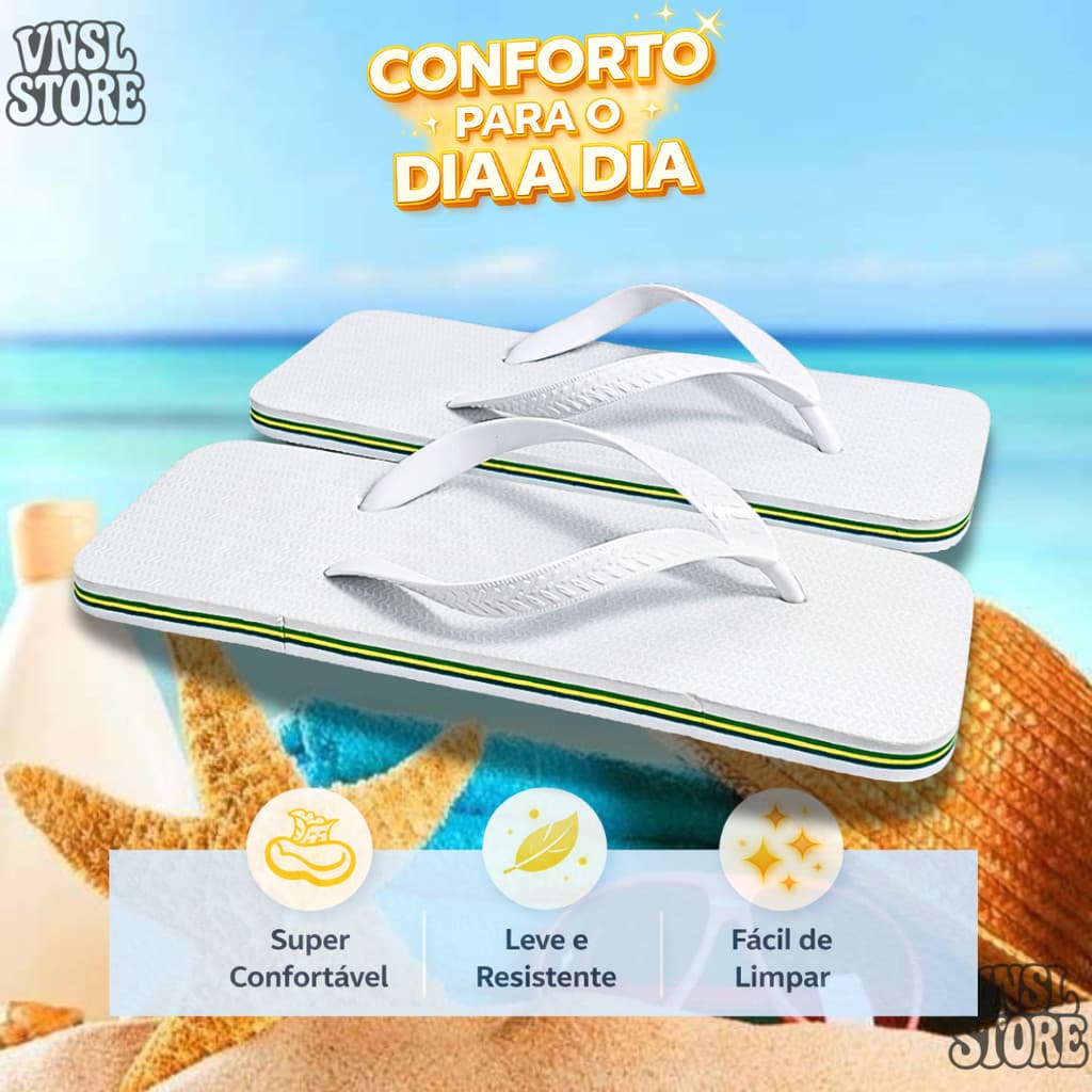 Chinelo Quadrado Conforto Extremo Sandália Unissex Macia Solado Antiderrapante