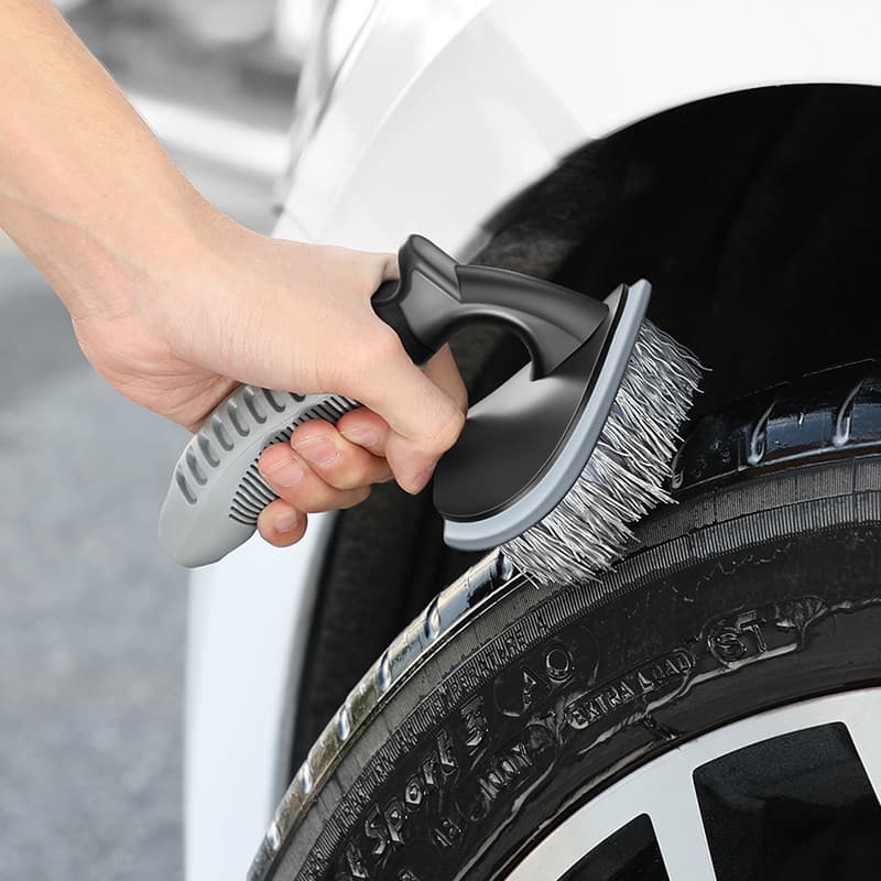 Escova de pneu de carro, suprimentos para lavagem de carro, ferramenta prática de limpeza de descontaminação, escova esp