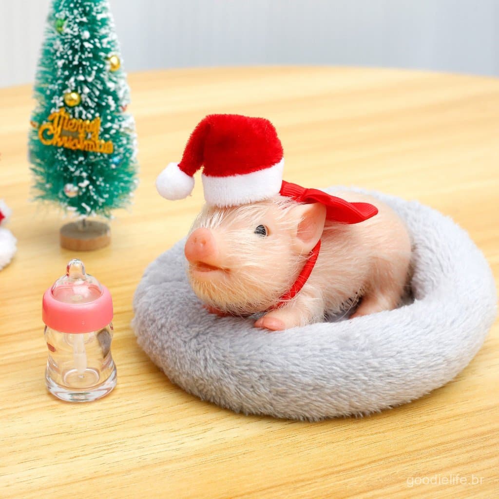 brinquedos de menina Porquinho Silicone Piglet Com Arco De Porco Garrafa De Enfermagem E Almofada De Dormir Lifelike