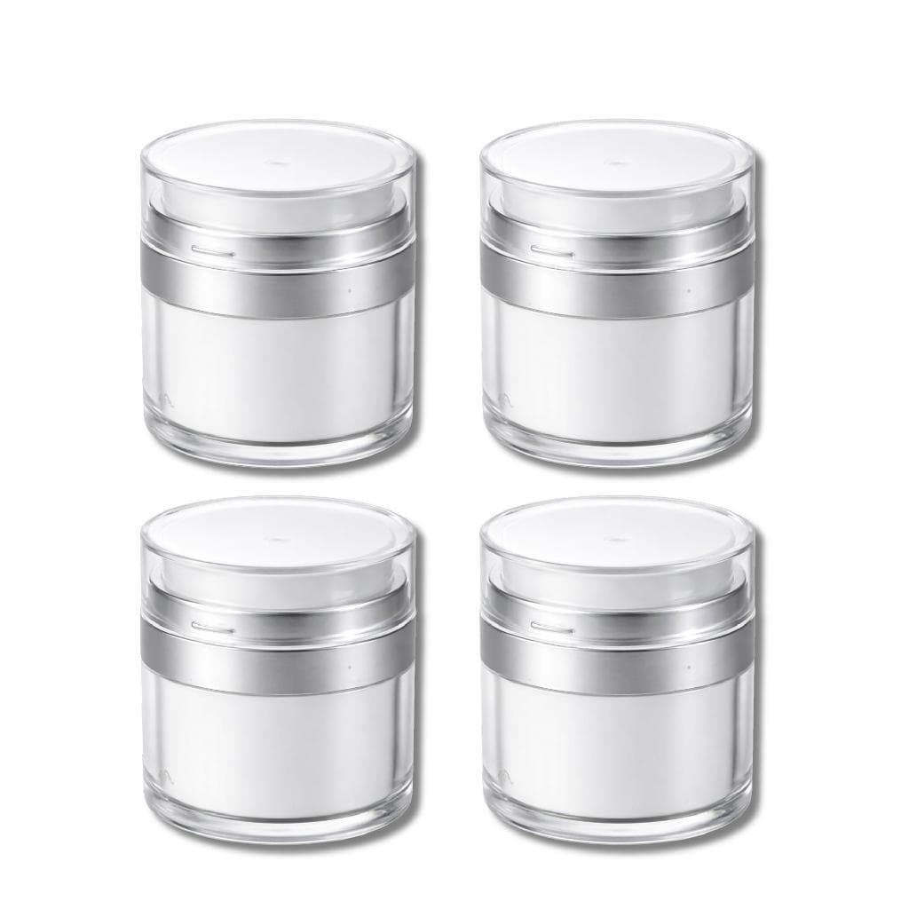 Kit 4x Frasco Airless 50g Embalagem Cosmética Com Pump