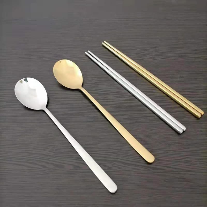 Colher Comercial Churrasco Cozinha Coreana Ouro