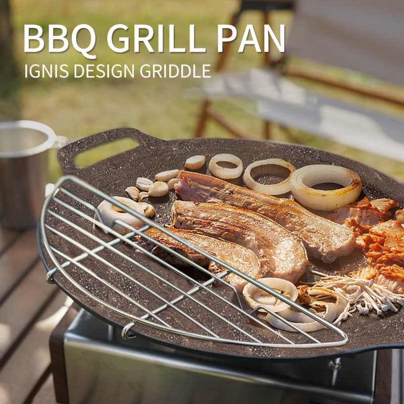 Coreia Xingsen churrasco pan doméstico acampamento ao ar livre portátil cassete fogão churrasco coreano antiaderente fri
