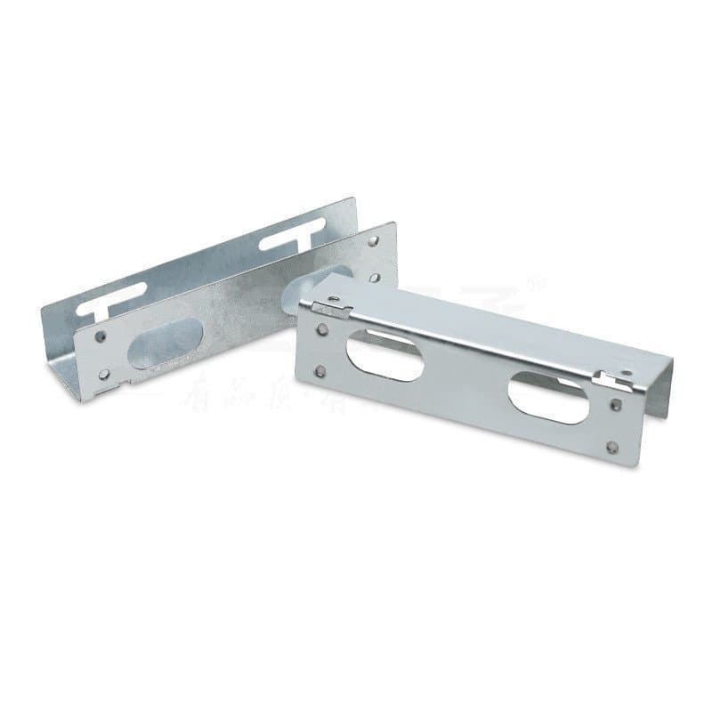 Suporte reforçado galvanizado para disco rígido, rack de conversão de 3,5 para 5,25 polegadas, suporte de ferro fixo par