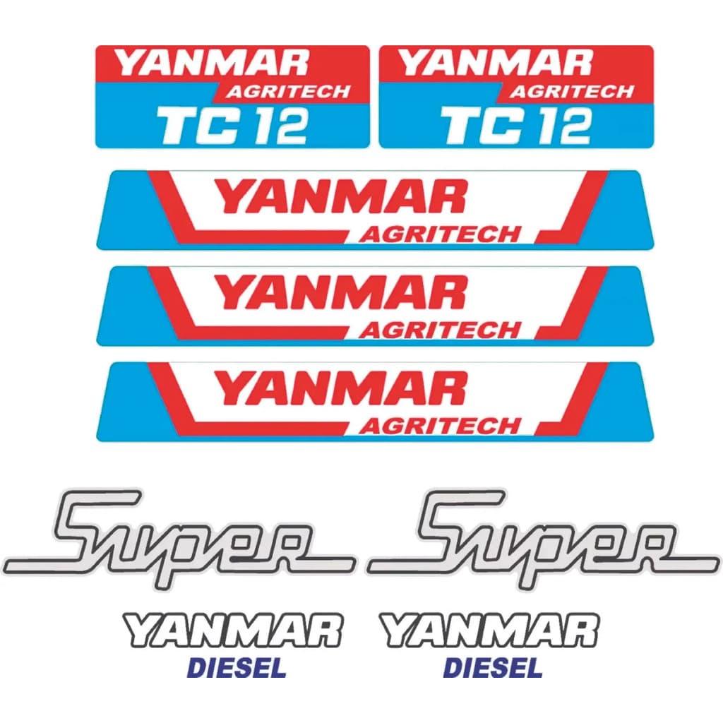Kit Adesivos - Yanmar Agritech Tc12 Super