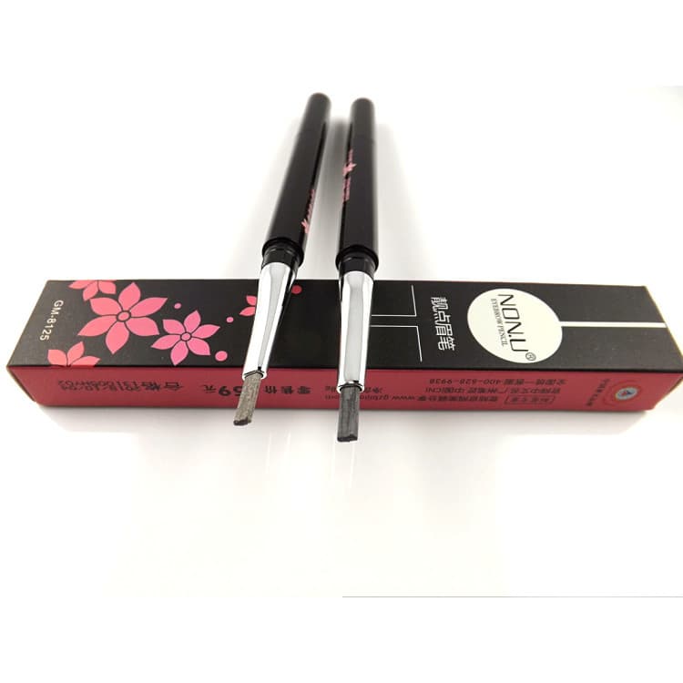 Lote ~ NÃO.U Nanyou Phantom Beautiful Dot Lápis de sobrancelha/boca plana sem corte/rotação automática (com pincel de so