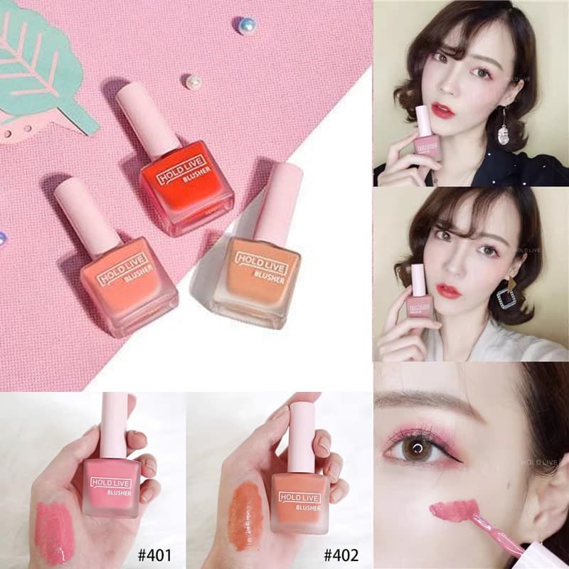 HOLD LIVE suco Blush líquido cor renderização hidratante ajuste líquido Rouge Nude maquiagem corretivo renderização de c
