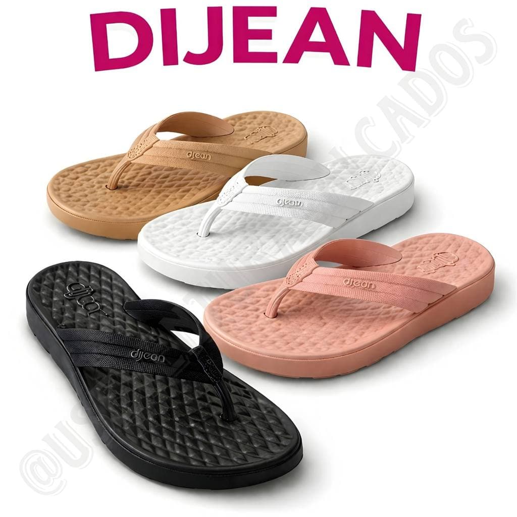CHINELO FEMININO DIJEAN NUVEM ORTOPÉDICO ANTIDERRAPANTE LEVE