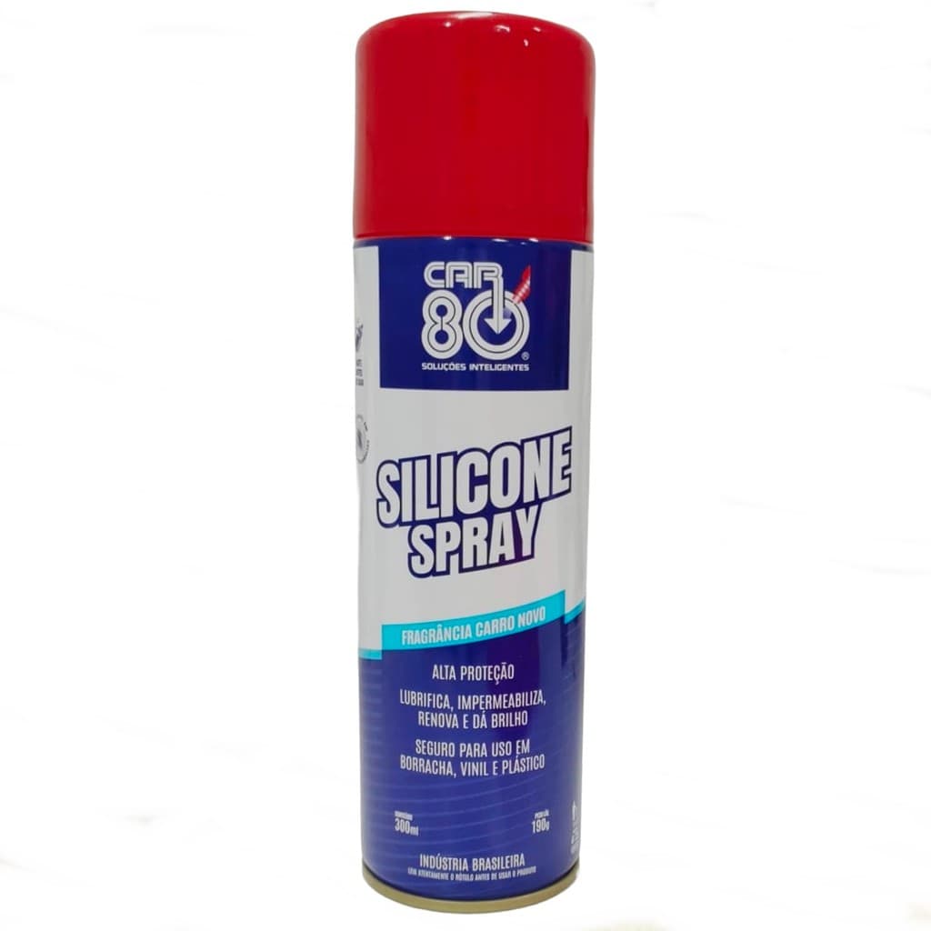 Silicone Spray 300ml Automotivo Renova Protege Dá Brilho Couro Borracha Plástico