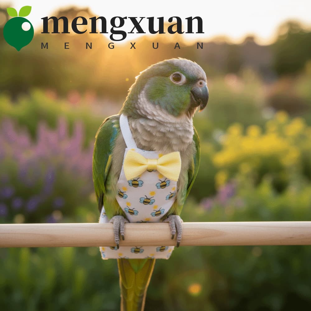 MENGXUAN1 Fralda Para Papagaio De Estimação , Ajustável Pássaros Com Padrão Animal De Desenho Animado , Colete Respiráve