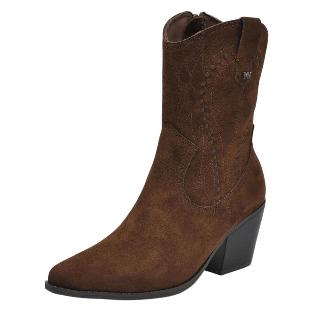 Bota Feminina Salto Medio Bloco Conforto Country Via Marte