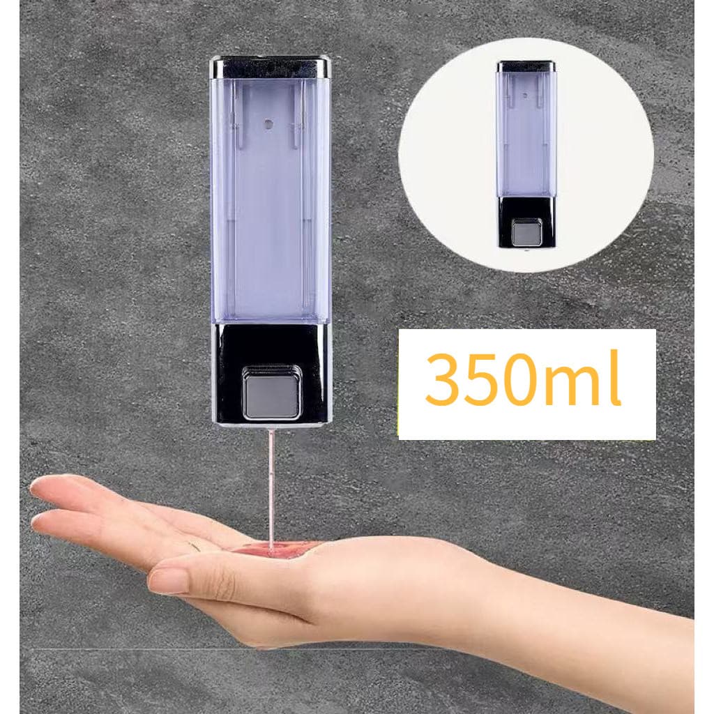 Suporte Dispenser de Parede Sabonete Líquido Álcool Gel Detergente Saboneteira Plástico 350ML