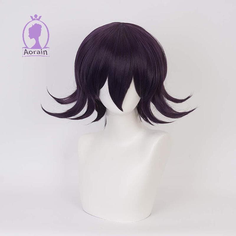 42741ANTH Peruca de Anime Ouma Kokichi Danganronpa V3 Cosplay Cabelo Sintético Acessórios de Festa Fibra de Alta Tempera