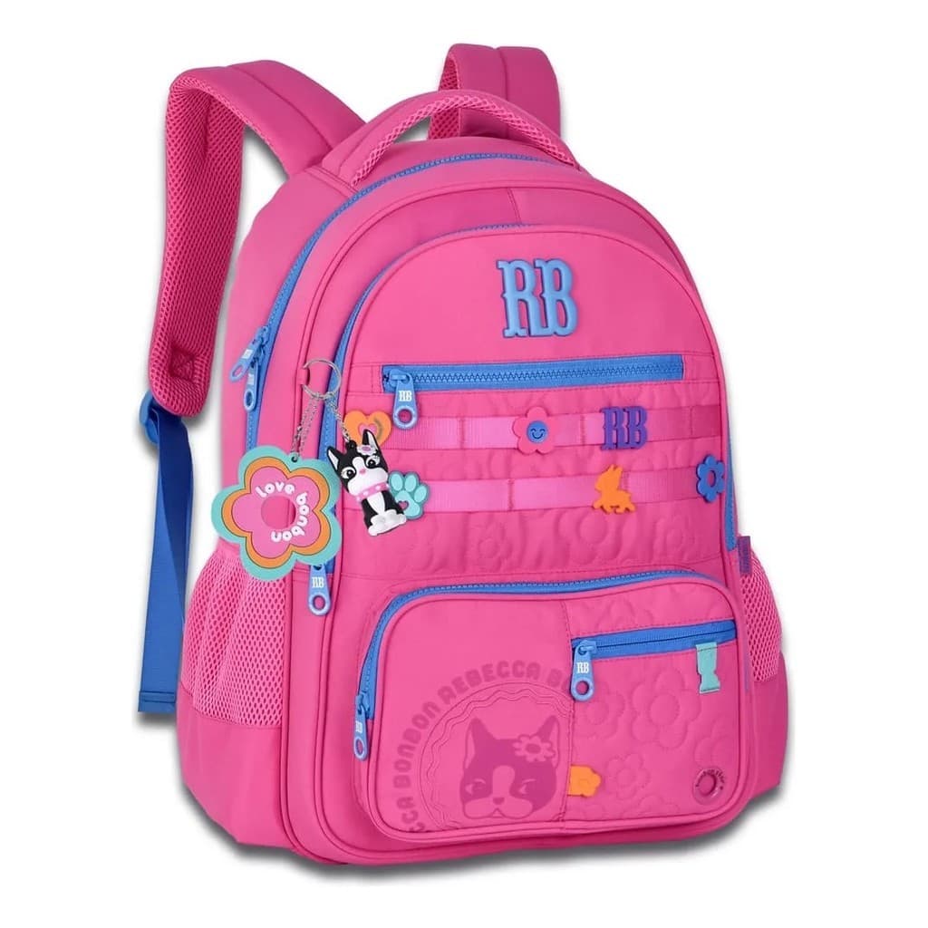 Mochila De Costas Escolar Flower Power Rebecca Bonbon Rb26231 Clio