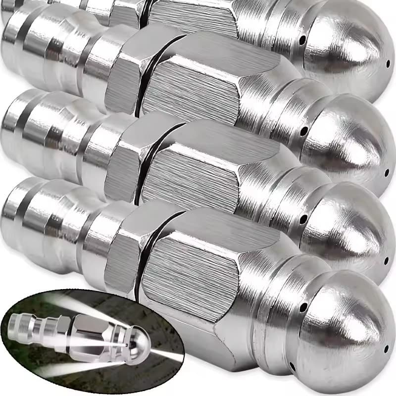Ferramenta De Lavadora De Alta Pressão De Metal Com Bico De Esgoto De Conexão Rápida , Acessório De Limpeza De Drenagem