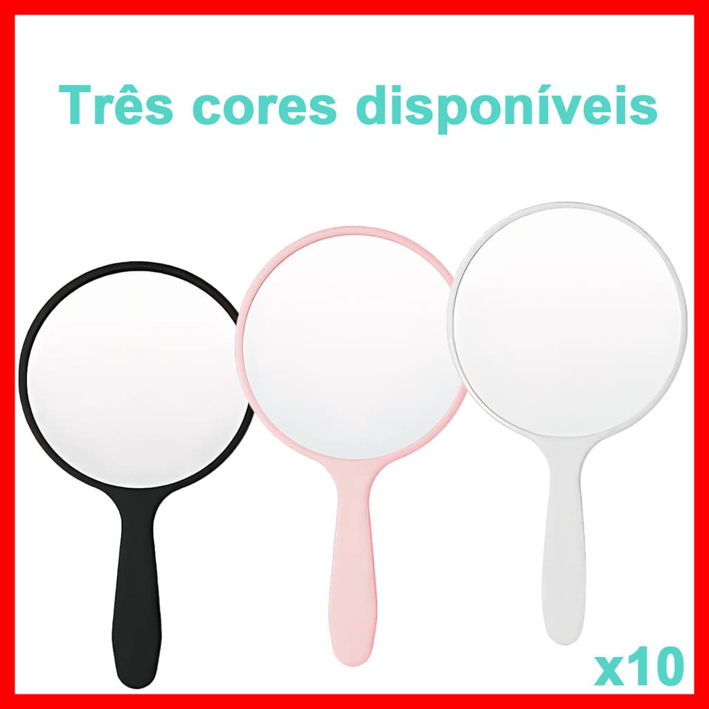 10 peças redondo portátil pequeno espelho de maquiagem portátil espelho de maquiagem portátil Mini espelho pequeno portá