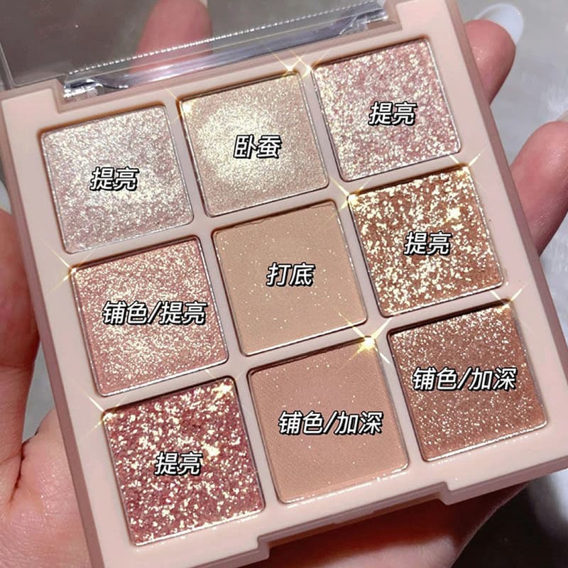 Influenciador paleta de sombras feminino Super quente 2025ins barato estudante nicho marca fosco pérola lantejoulas loja