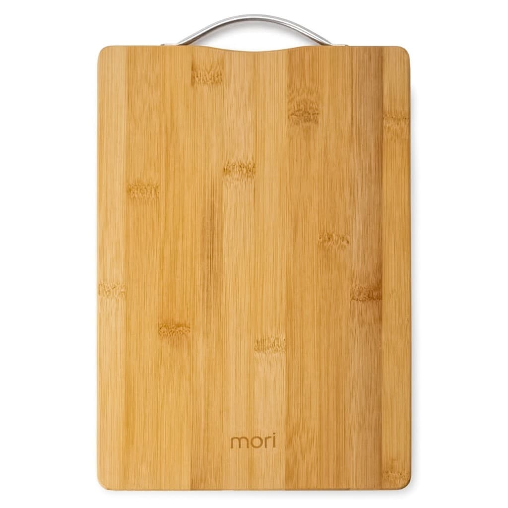 Tábua De Bambu Retangular Grande Com Alça 36x26 Cm Para Cortar Carne Legumes - Mori