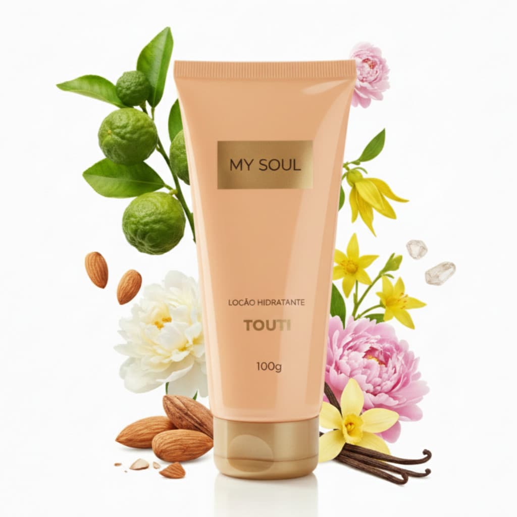 Creme Hidratante My Soul Touti - Pele Perfumada e Aveludada - Envio Rápido