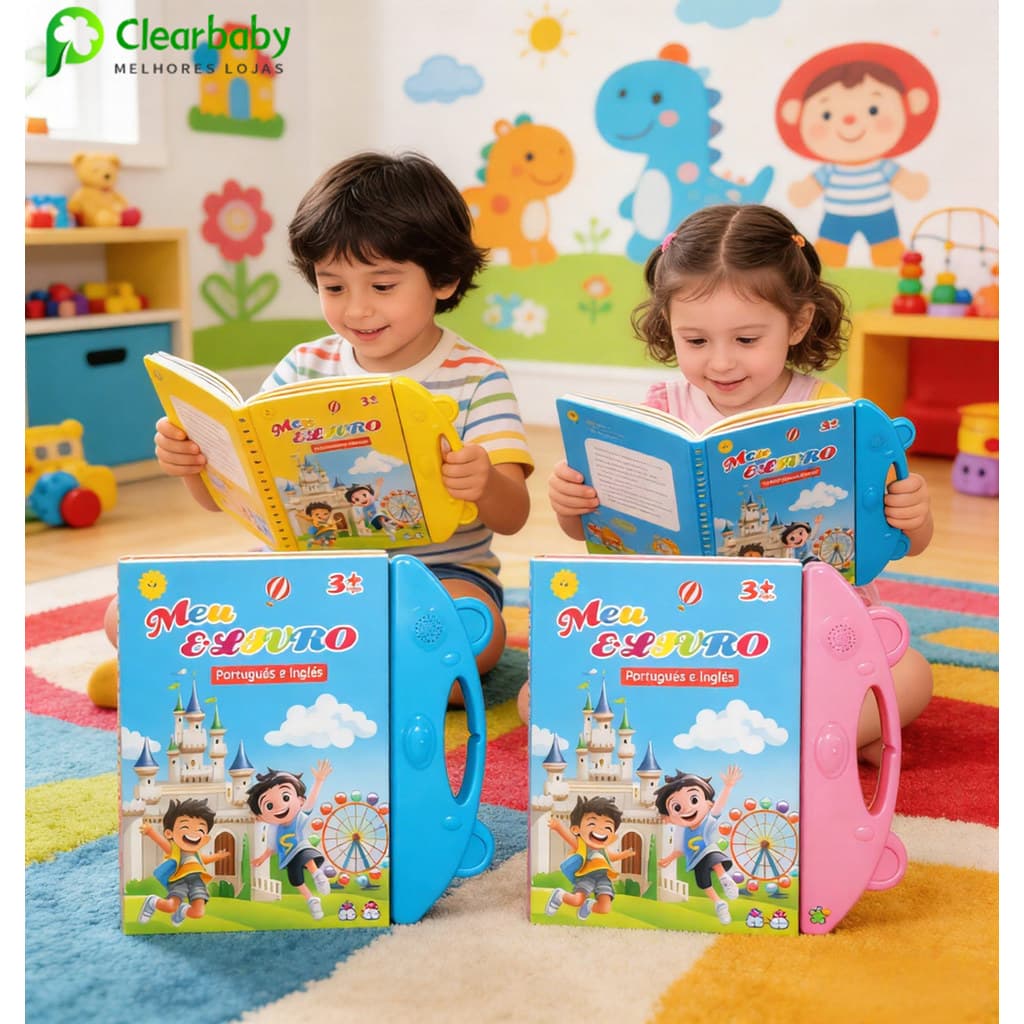 Livros Sonoros Interativos para Crianças | Livros de Educação Infantil em Português | Brinquedos Educativos