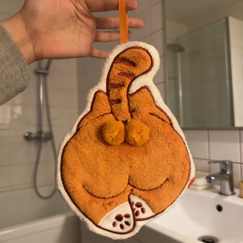 Toalha De Mão Engraçada Macia Coral Velo Lenço De Banheiro Pano De Prato De Cozinha