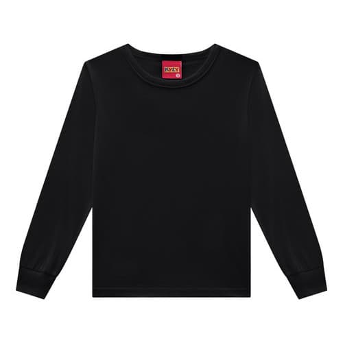 Camiseta Kyly Manga Longa Lisa Infantil 4/8 Ref:207293