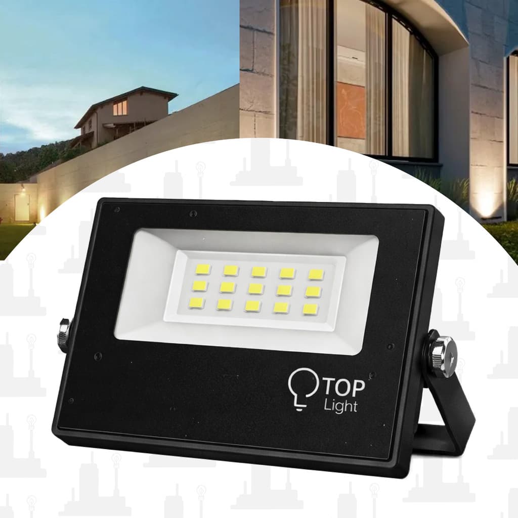 KIT 1, 2, 3 Refletor 50w Led projetor holofote ip65 Bivolt 110/220V Branco Frio A Prova D'água