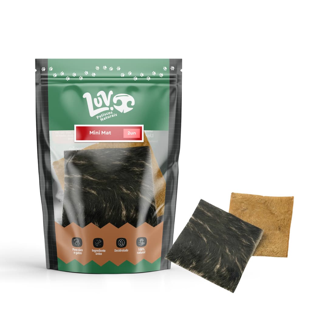 Luv Mini Mat 2un (Couro Bovino Desidratado)
