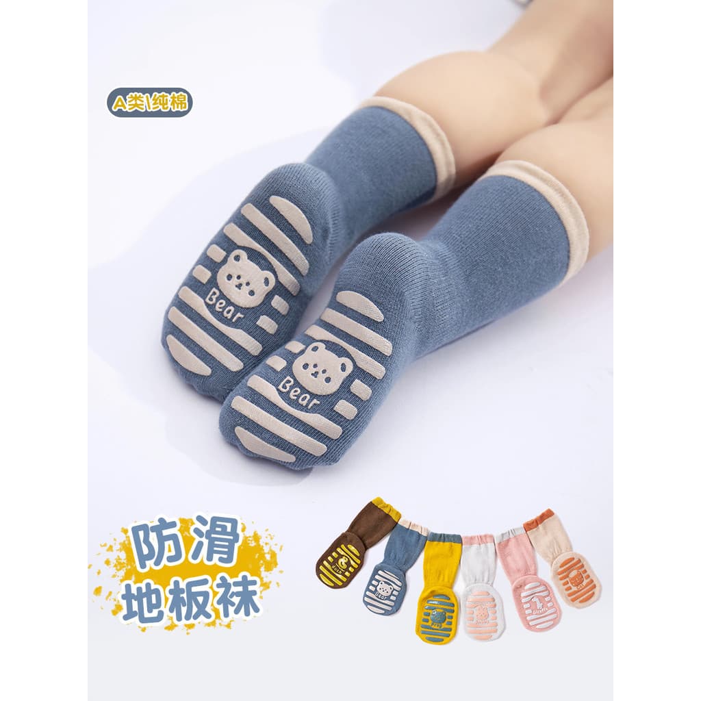 Bebê meias de chão primavera outono inverno crianças meninos sapatos internos meias do bebê da criança meias Anti-desliz