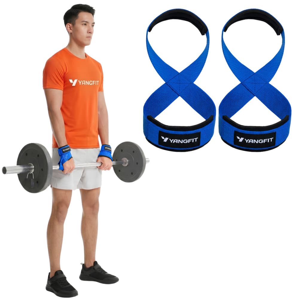 Strap 8 Grip Alta Perfomance Para Musculação Stiff Yangfit