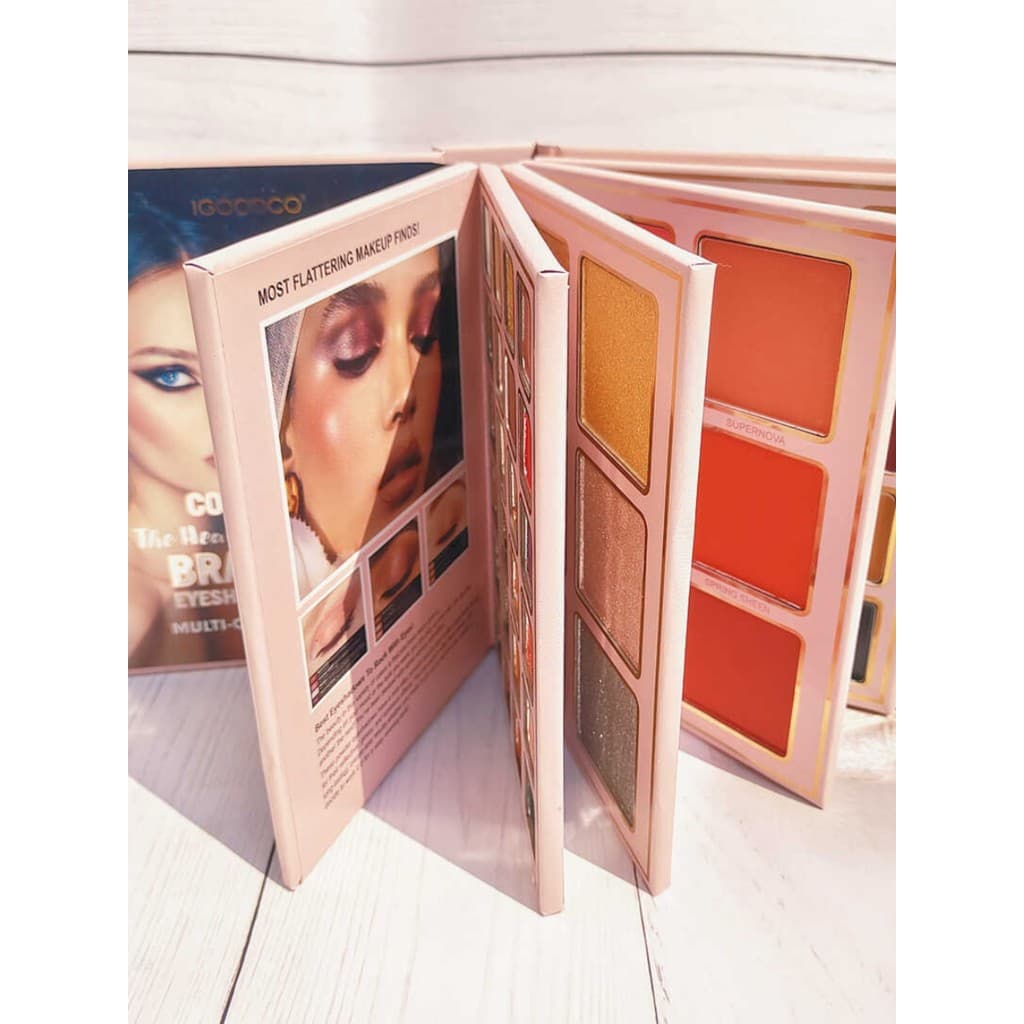 Portátil 78 cores cinco camadas livro sombra perolado fosco Blush alto brilho contorno paleta de maquiagem COS palco mul