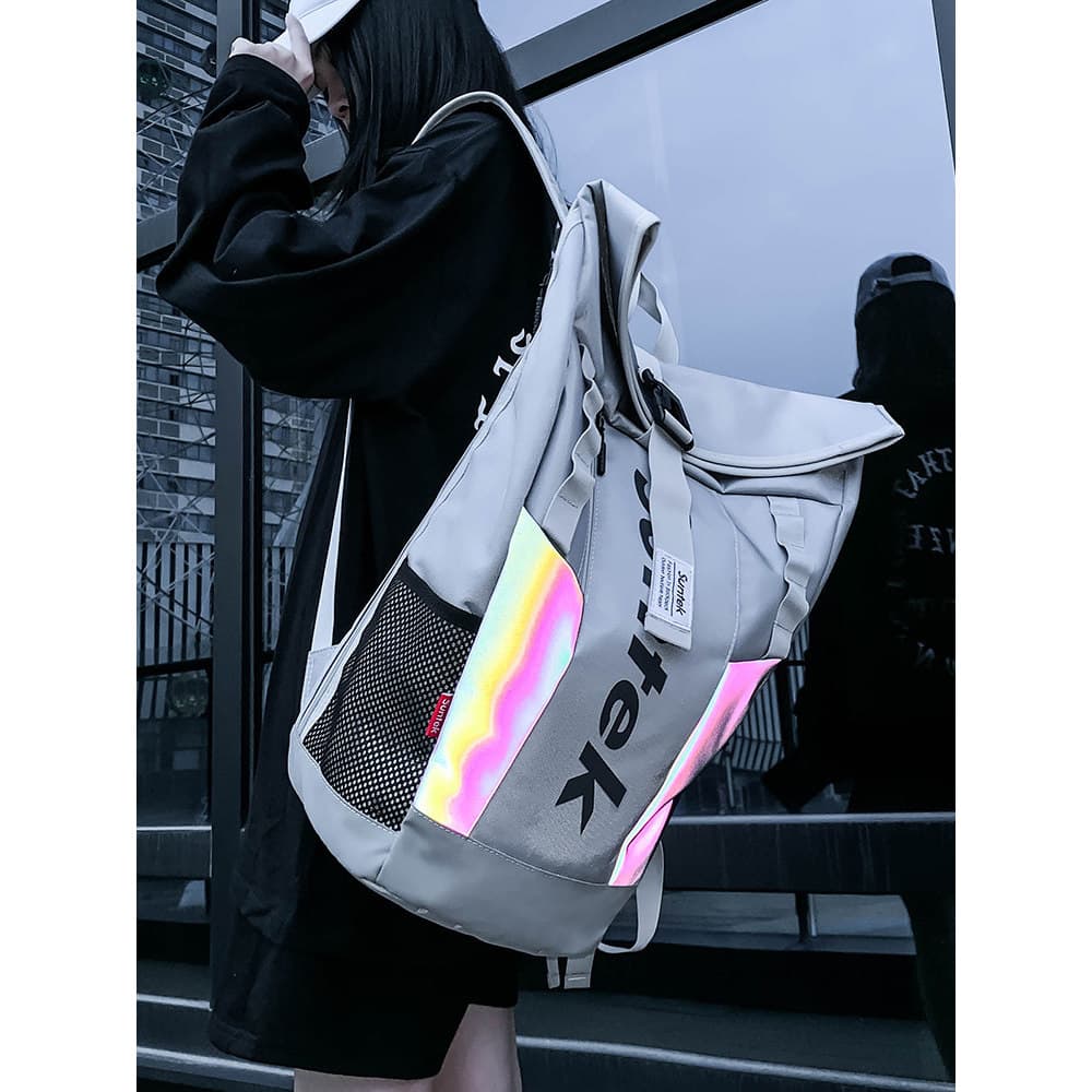 Mochila de ciclismo masculina, mochila de viagem de grande capacidade para computador, capacete funcional, bolsa escolar