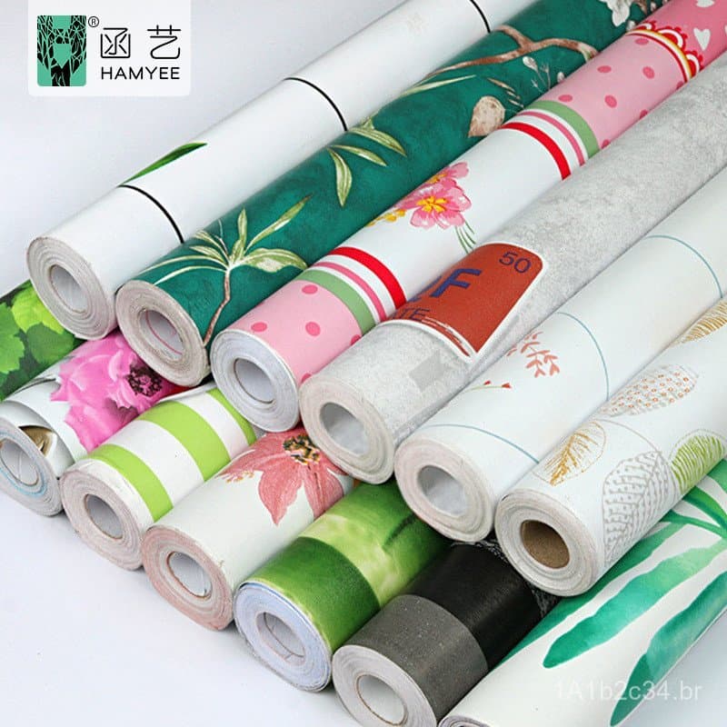 Papel de parede autoadesivo de PVC para quarto, sala de estar, decoração de ambientes, papel de parede decorativo de est