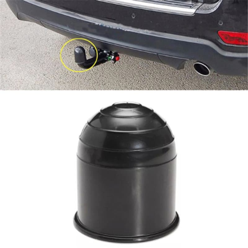 2026 Novo 50mm Prático Auto Preto Plástico Barra De Reboque Bola Caso Protetor Carro Engate Capa Acessório Do