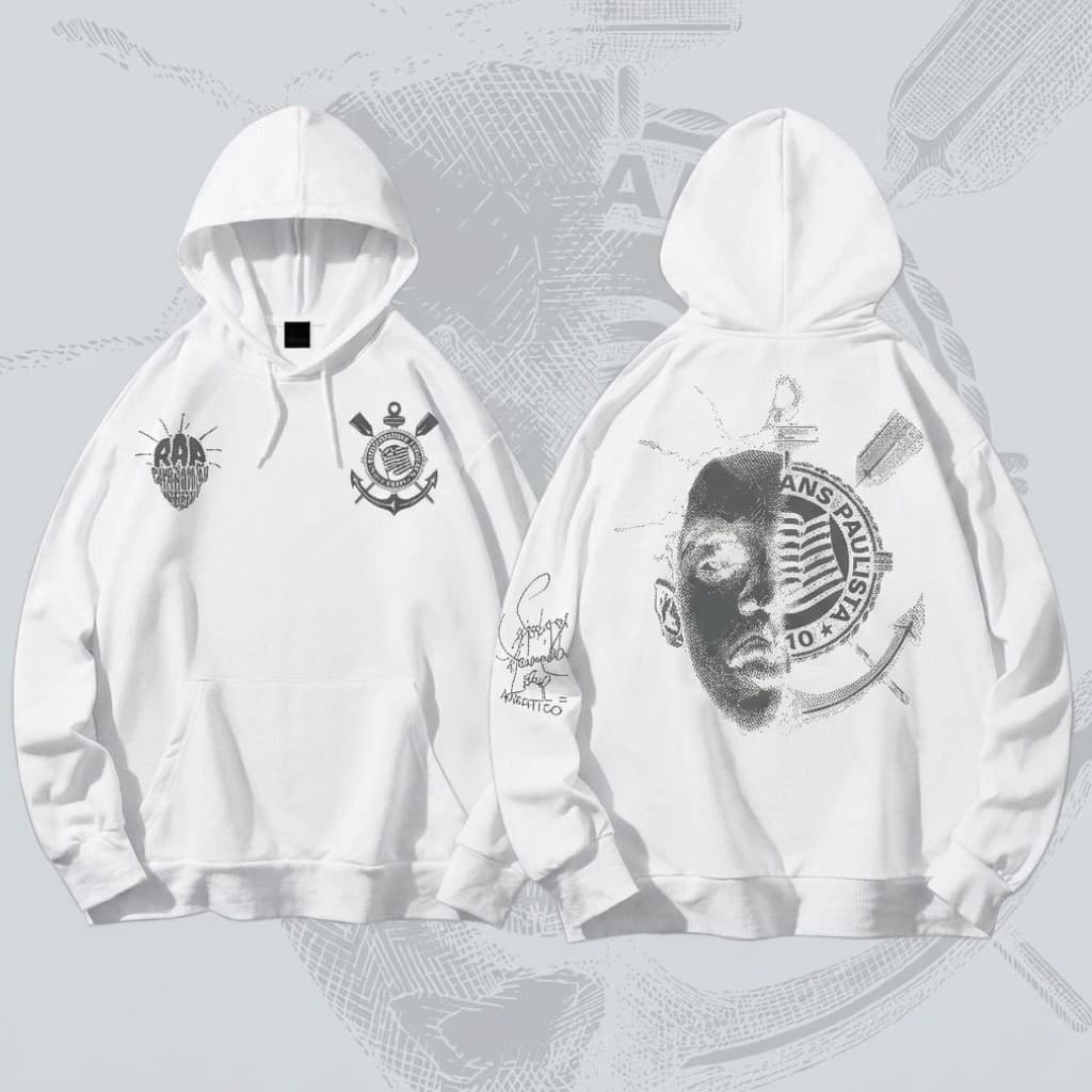 Moletom Canguru Coração de Malandro Curingão Torcedor Blusa de frio Envio Rápido - DR Bigorna