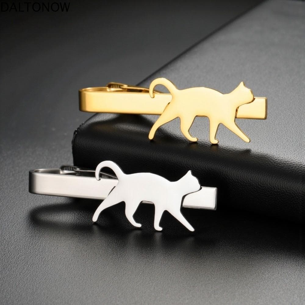 Alfinete De Gravata DALTONOW Dachshund , Prendedor De Gato Punk Fofo , Mini Fivela Cachorro De Salsicha De Aço Titânio V