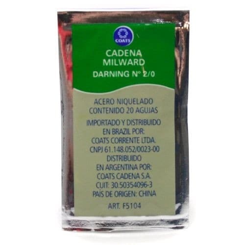 Agulha De Mao No. 2/0 C/20 Coats