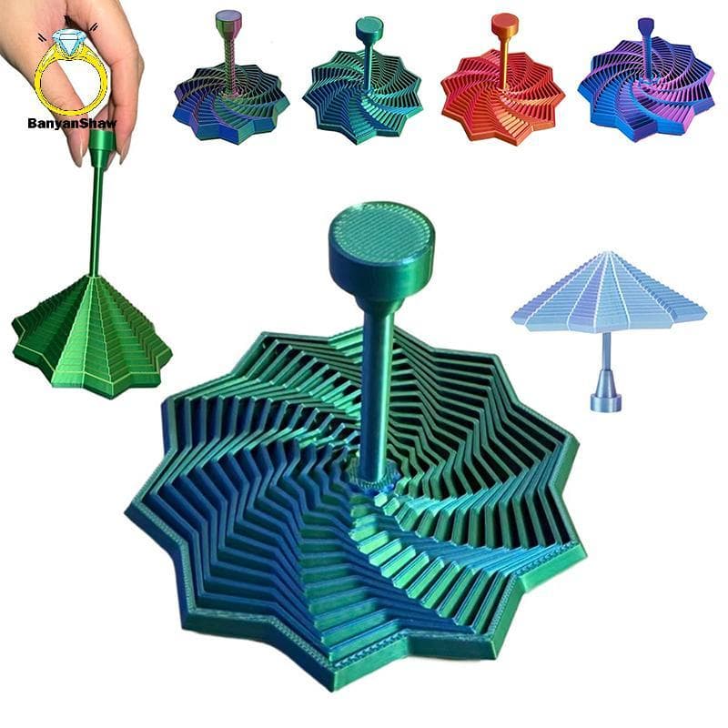 [BANY] Estrela Sensorial Expandida Impressa Em 3D , Brinquedos Fractal Expansíveis De 4.33 Polegadas Octogonal Com Alça