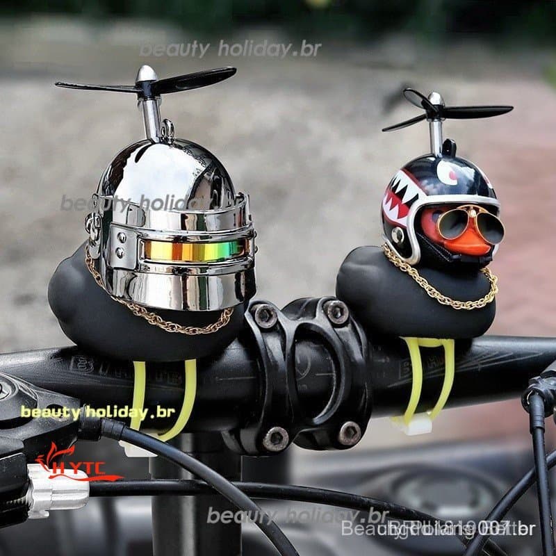 Pato Preto com Capacete, Carro com Hélice, Quebra-ondas, Ornamentos Internos, Decoração