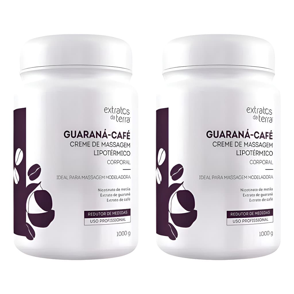 Creme De Massagem Lipotérmico Guaraná Café Extratos Da Terra