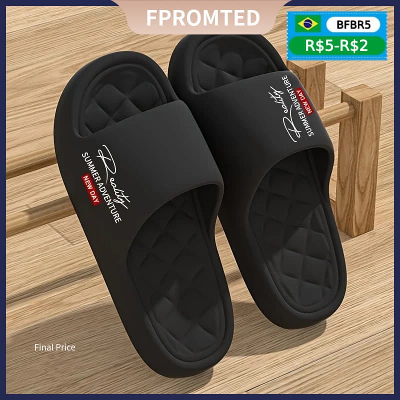 Sapatos Masculinos De EVA De design Inovador De Verão , Chinelos Domésticos Macios E Leves , Adequados Para Atividades D